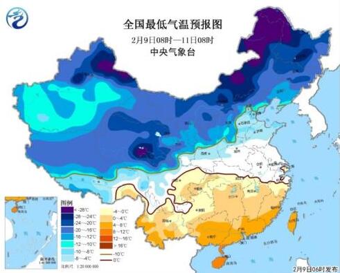 气象台发布寒潮蓝色预警 局地降温幅度可达14℃