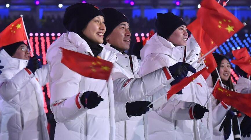 2018年平昌冬奥会开幕式中国代表团入场亮相（高清组图集）