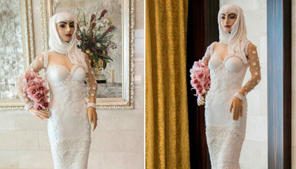 价值70万英镑新娘蛋糕栩栩如生 点缀了1000颗珍珠和5000朵手工花