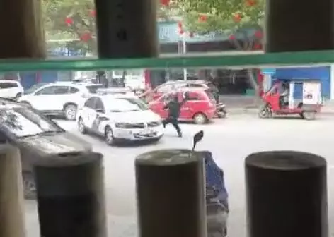 29岁男子手持两把菜刀追砍路人 还挥刀砍警车攻击警察