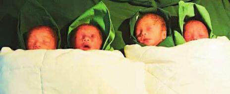 罕见！24岁女子早产4胞胎全是女孩 最重的仅0.9公斤