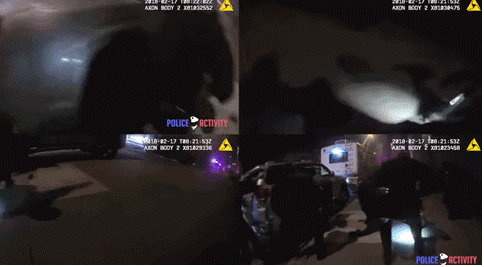 枪法太差?7名警察开65枪一枪未中 趴地朝嫌犯所在的车辆近距离扫射