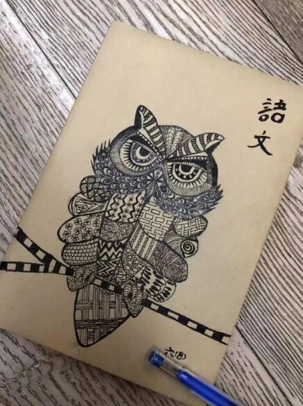 看了小学生晒的书皮 妈妈吐槽:受到了10000点伤害