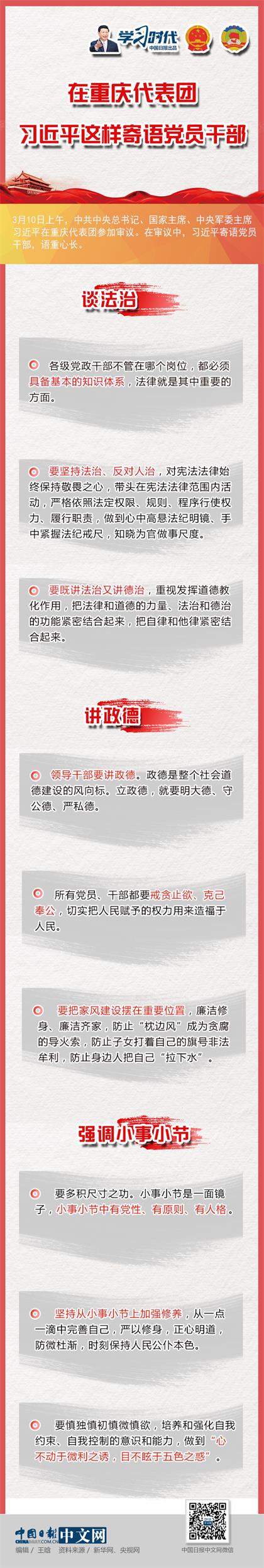 在重庆代表团，习近平这样寄语党员干部