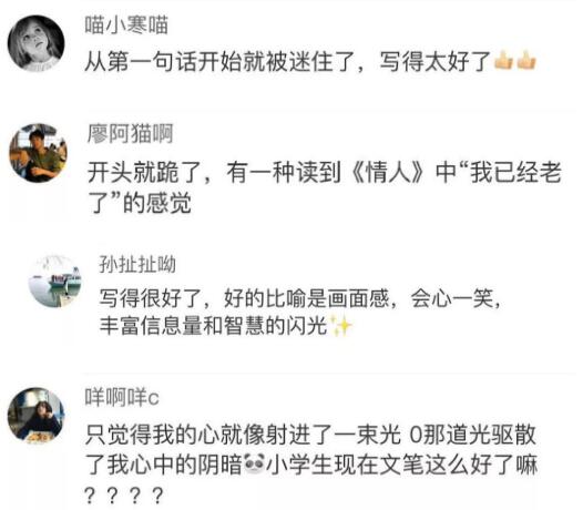 美哭！暗恋作文惊呆网友文笔逆天 为6年级小学生