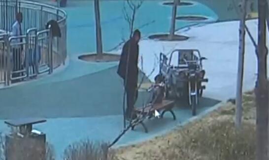 男子帮遛娃途中睡着醒来后傻眼 春花俏，踏春游玩防娃走丢