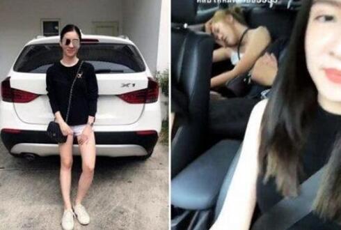 泰国女星车祸身亡，车撞到树上严重变形，Inn尸体被卡在车内太惨了