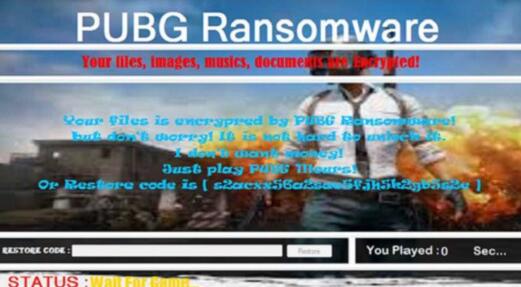 《绝地求生》被新勒索病毒盯上 玩游戏能解锁文件