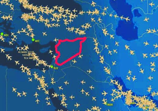 叙利亚大战似乎一触即发?航空组织发布紧急通知绕开相关空域