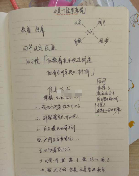 易烊千玺拍戏笔记被曝光 字迹工整网友表示要路转粉