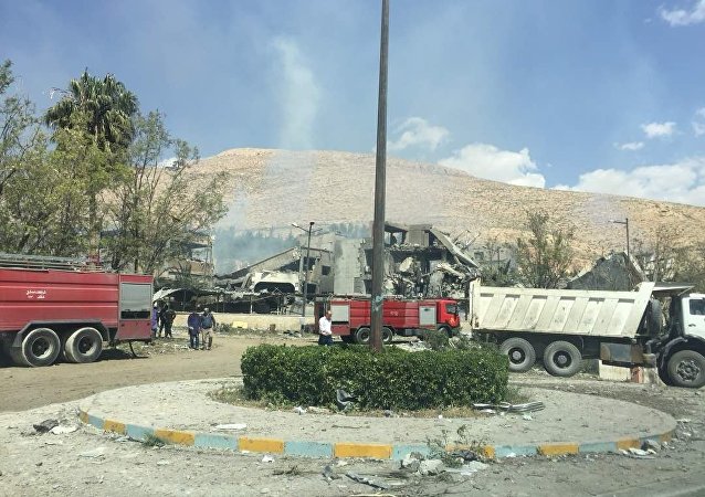 叙被袭现场图曝光 俄罗斯卫星通讯社公布惨烈现场照片