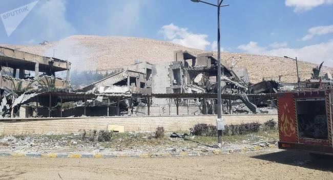 叙被袭现场图曝光 俄罗斯卫星通讯社公布惨烈现场照片