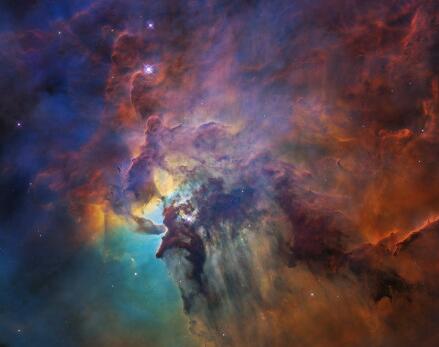 esa巨型星云照 "礁湖星云"展现浩瀚宇宙的神奇