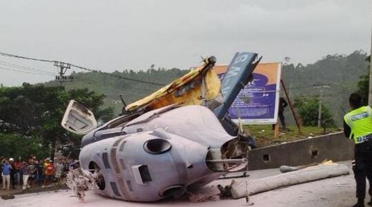 印尼直升机坠毁：载有6名中国人 一位路人被撞到身亡