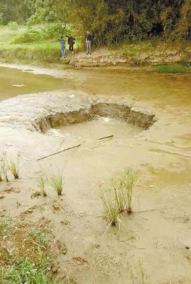 鱼塘现神秘大坑 约一万公斤鱼被“吞” 损失12万元血汗钱！