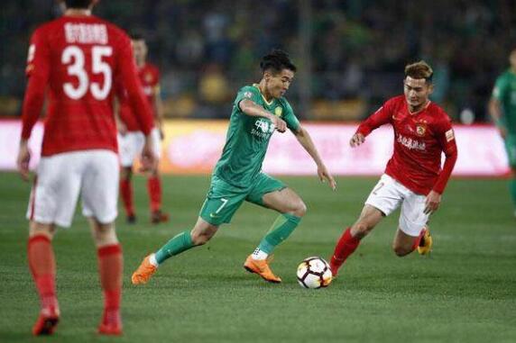 国安2-2恒大 古德利和于汉超5分钟之内连入两球助恒大领先