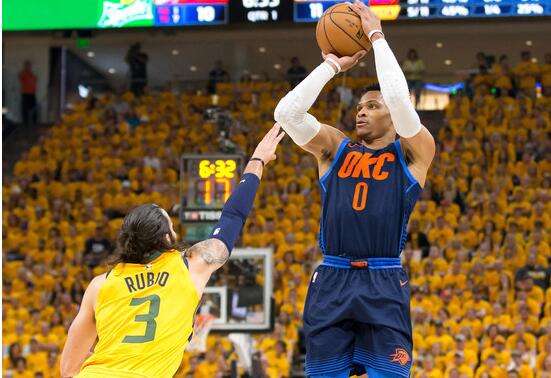 卢比奥受伤比赛出现小波澜 NBA季后赛爵士主场96-91胜雷霆