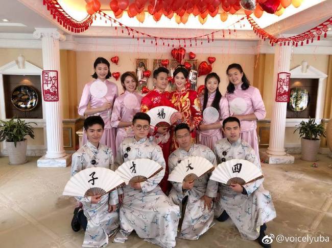 惠若琪大婚 “海拔最高伴娘团”秒杀“史上最惨伴郎团”