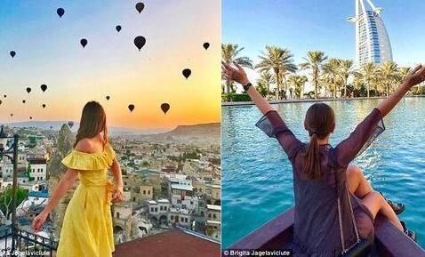 美女空姐狂吸粉 立陶宛23岁姑娘周游世界74国