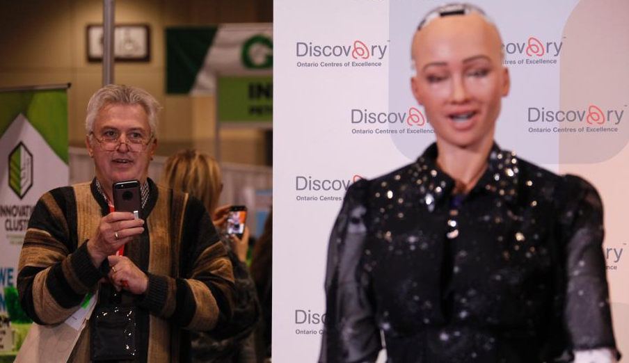 幽默感爆棚!史上首位获得“人类公民身份”的机器人索菲亚亮相多伦多