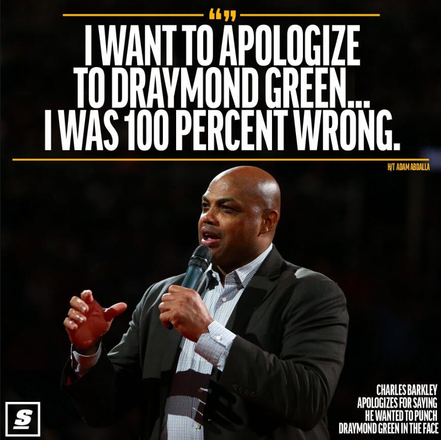 认怂？巴克利对格林道歉 两人互不相让头顶着头相互喷起垃圾话