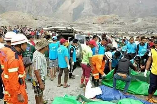 缅甸矿区山体滑坡 12位捡拾翡翠矿石工人遗体被发现