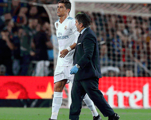 C罗受伤 巴萨2: 2皇马 罗贝托侵犯马塞洛被红牌罚下