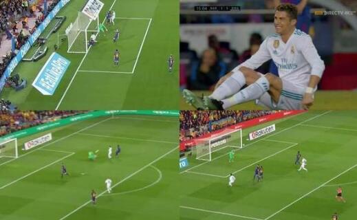 用力过猛?C罗受伤 10人巴萨主场2-2战平皇马