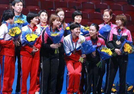 朝韩女乒合体摘铜 时隔27年再