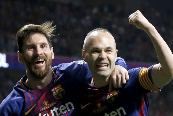 巴萨2-2战平皇马 国家德比将失去伊涅斯塔 齐达内送上拥抱和祝福