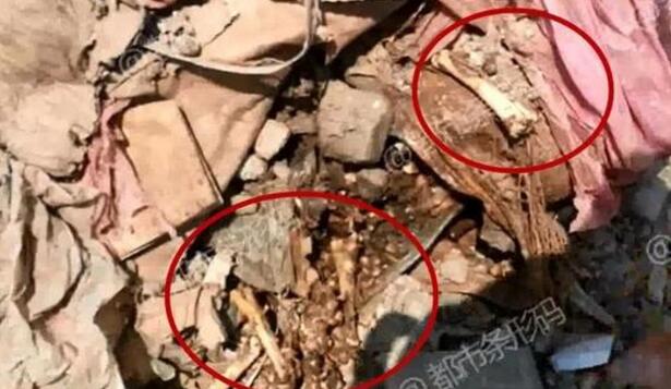什么人在操纵？村民垃圾场挖冻肉销售 腐败坏肉上餐桌