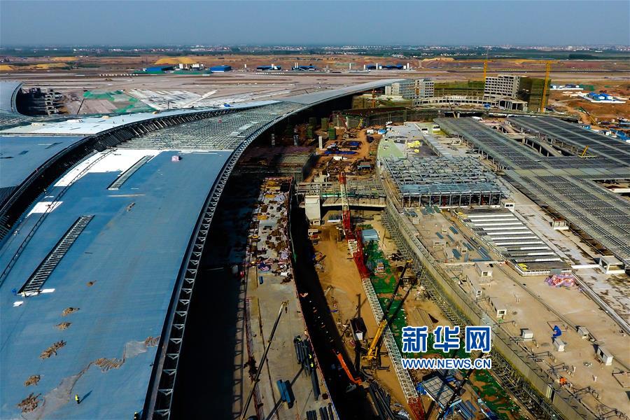 青岛胶东国际机场进展：航站楼已完成主体结构施工