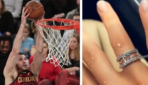 骑士小南斯求婚成功 女友在Instagram上晒钻戒