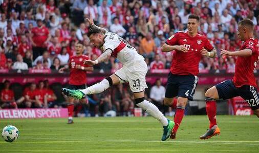 [全程亮点]拜仁1-4斯图加特爆冷！阿科洛头球破门 金切克梅开二度