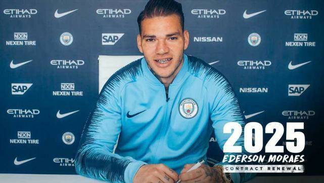 曼城约续埃德森 被4000万欧元收购的他就是瓜帅心中完美的门将