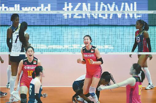 中国女排3：0轻取多米尼加 郎平回归首秀新星斩获最高分
