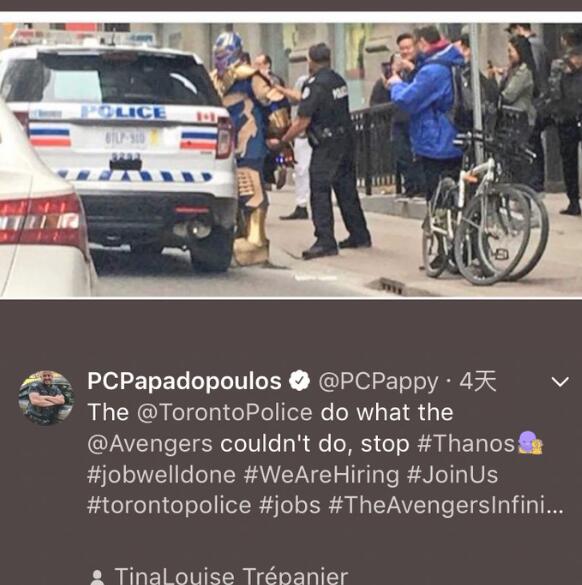 真相暖化网友!灭霸被捕照片走红 42岁女孩父亲穿