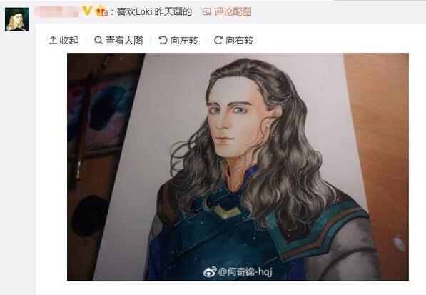 画风突变！潘粤明手绘灭霸才气凸显 复联3灭霸被捕照片走红