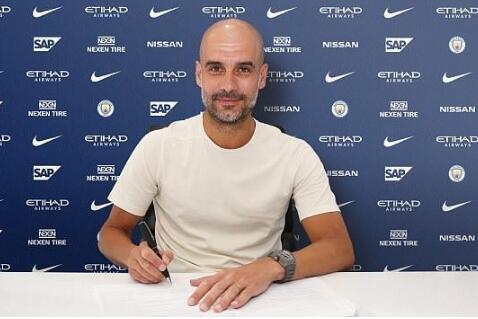 曼城续约瓜迪奥拉至2021年 这比他执教巴萨和拜仁的时间都要长