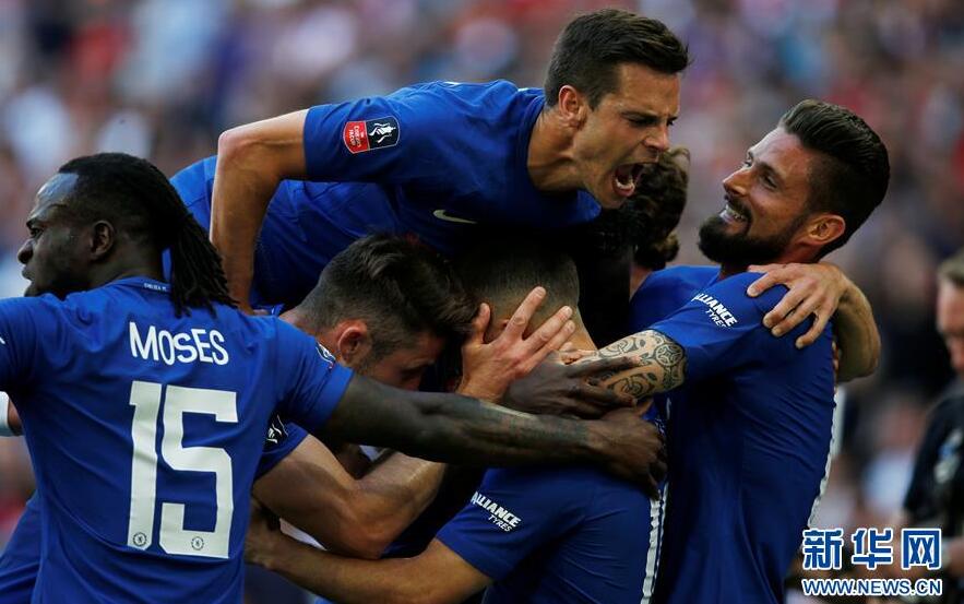 阿扎尔罚进点球 切尔西胜曼联足总杯夺冠 穆里尼奥非常不服