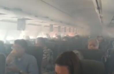 紧急返航!日本客机机舱冒烟 