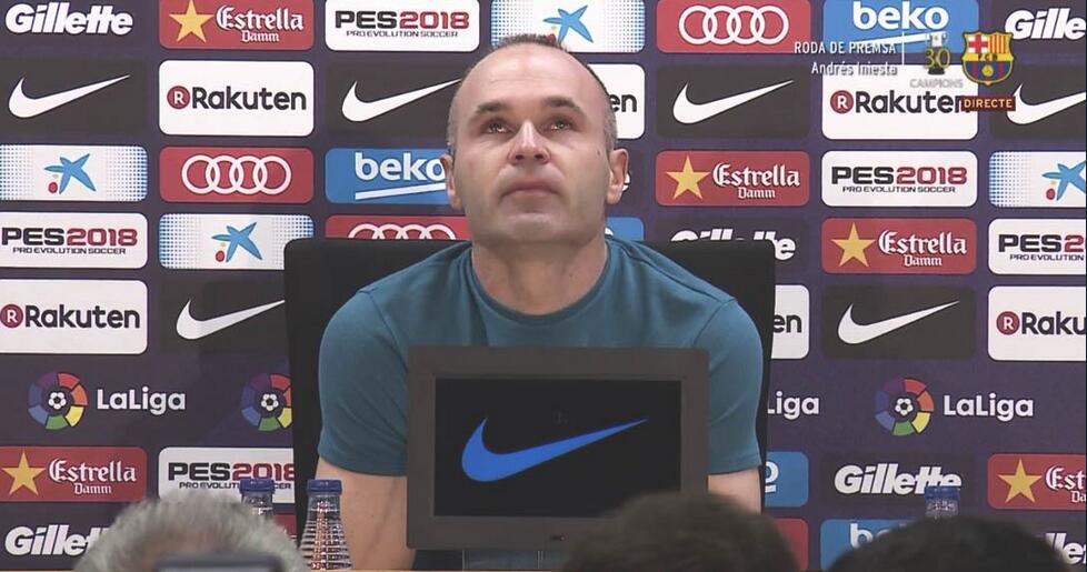 是时候说再见了！伊涅斯塔告别巴萨 职业生涯遗憾未拿到金球奖