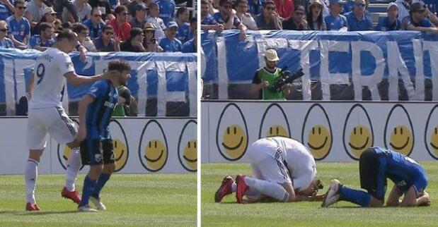 又是大奉先！伊布掌掴对手 去不了世界杯的前曼联前锋伊布很愤怒