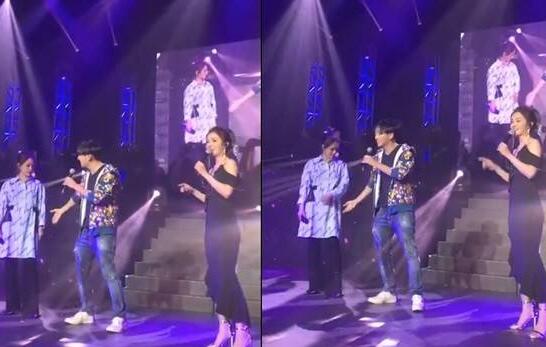 瞬间笑喷！男粉丝想牵手阿娇 阿娇非常快速地将手移开放在腹部上