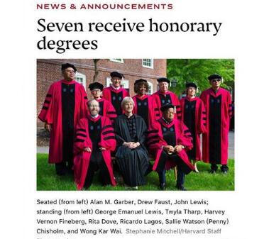 王家卫获哈佛博士 王家卫也成为史上第一位获此项荣誉的亚洲导演