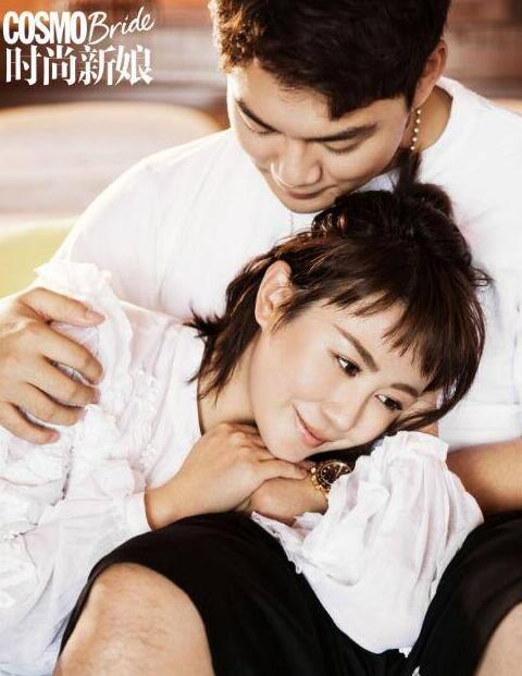 甜蜜十足!马丽首曝婚纱照  