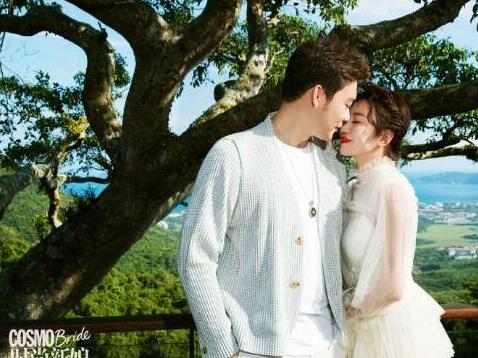 甜蜜十足!马丽首曝婚纱照  