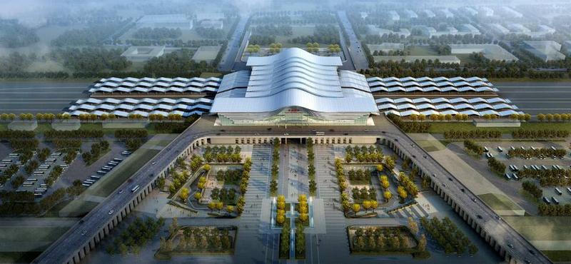 青岛新西站主体混凝土浇筑完成,青连铁路年底通车