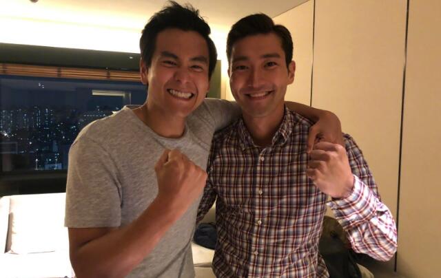 好兄弟！崔始源彭于晏聚餐 两口大白牙实力抢镜！