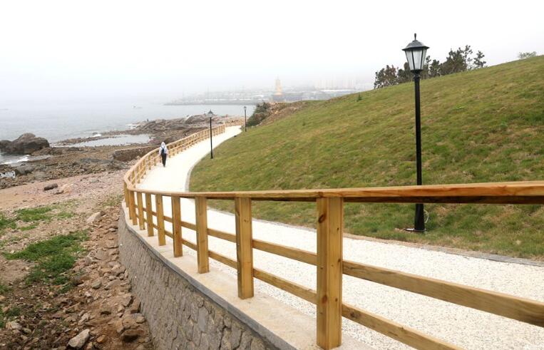 高清:生态小麦岛华丽变身 步栈道环绕全岛360度看海